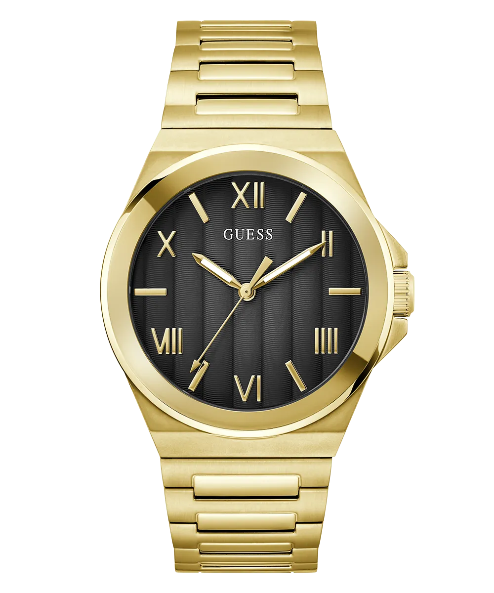 Guess Mens Gold Watches GUESS Mens Gold Tone Analog Watch