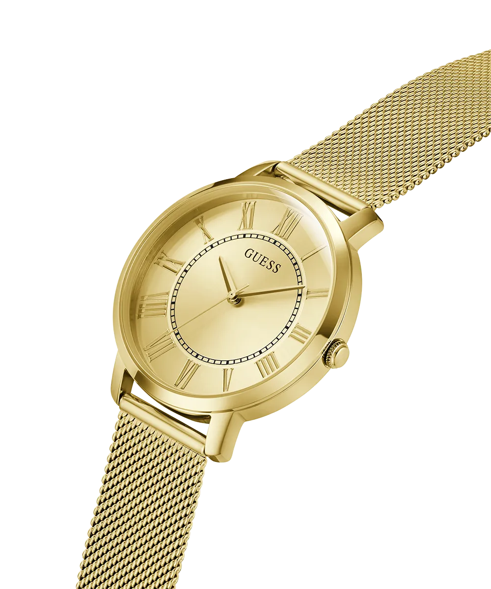Guess Mens Gold Watches GUESS Mens Gold Tone Analog Watch