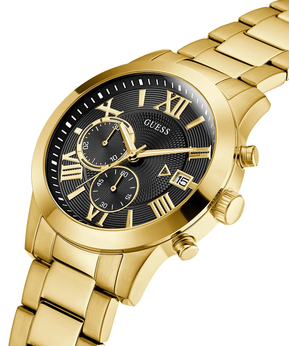 Guess Mens Gold Watches GUESS Mens Gold Tone Chronograph Watch