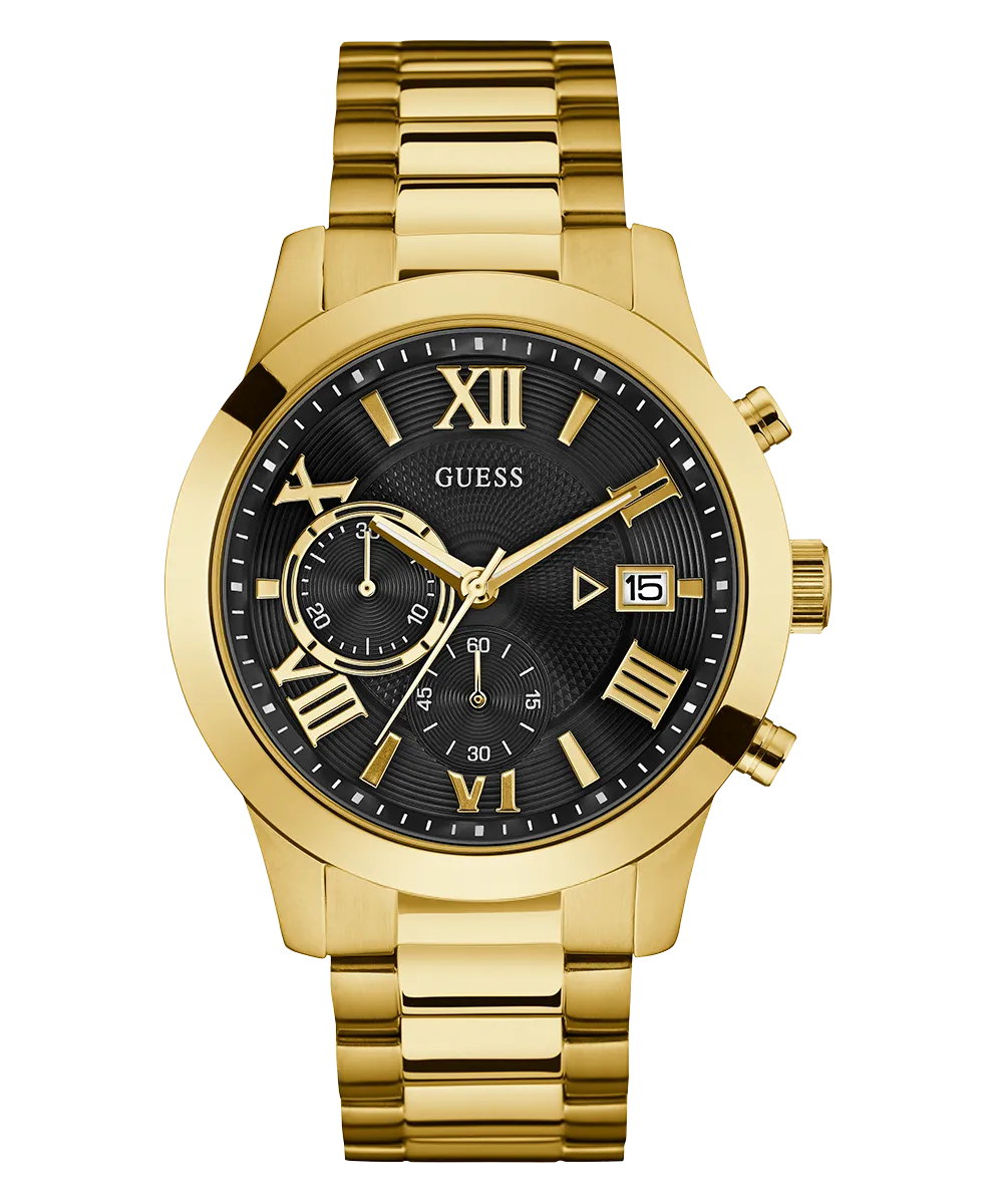 Guess Mens Gold Watches GUESS Mens Gold Tone Chronograph Watch