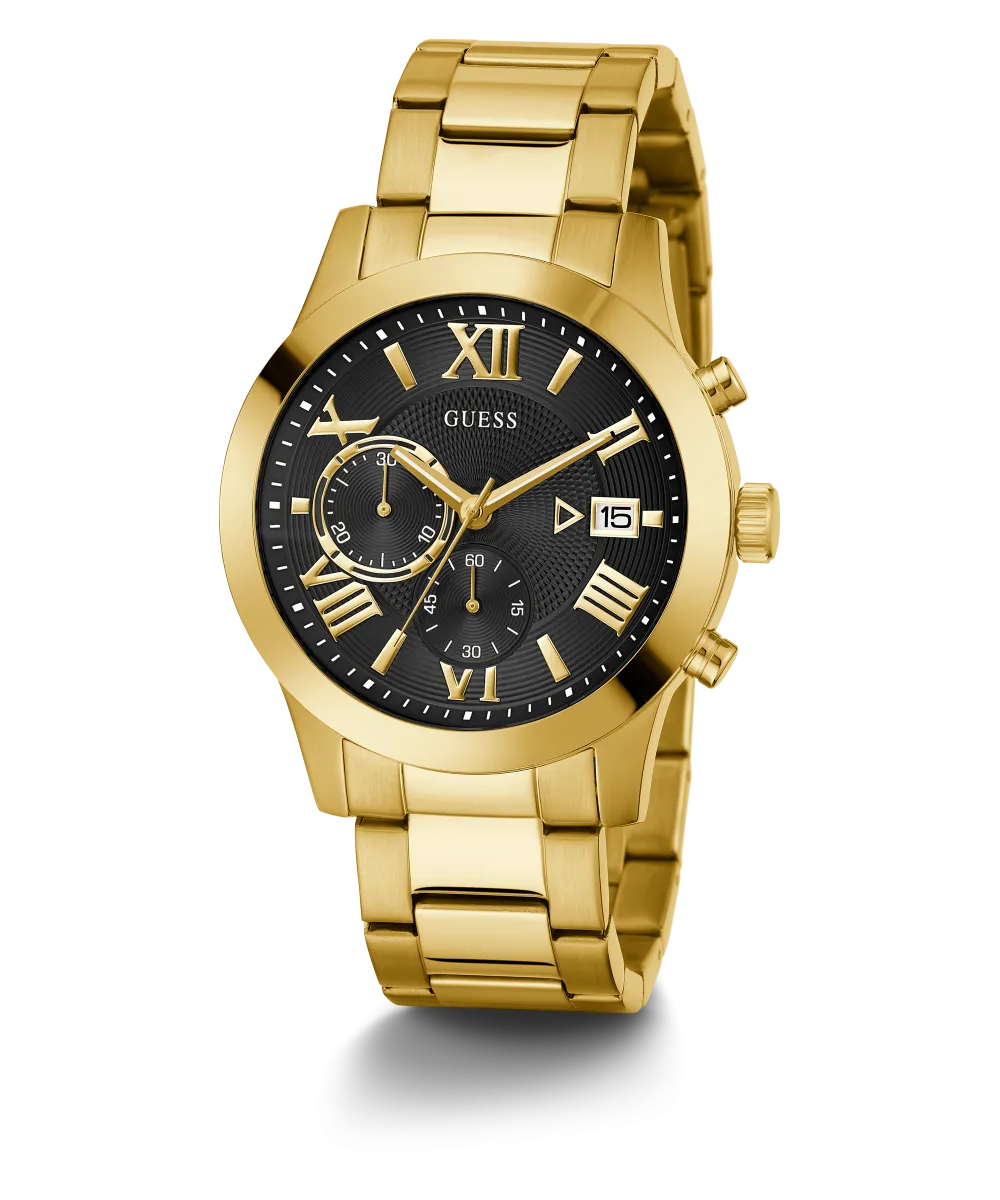 Guess Mens Gold Watches GUESS Mens Gold Tone Chronograph Watch