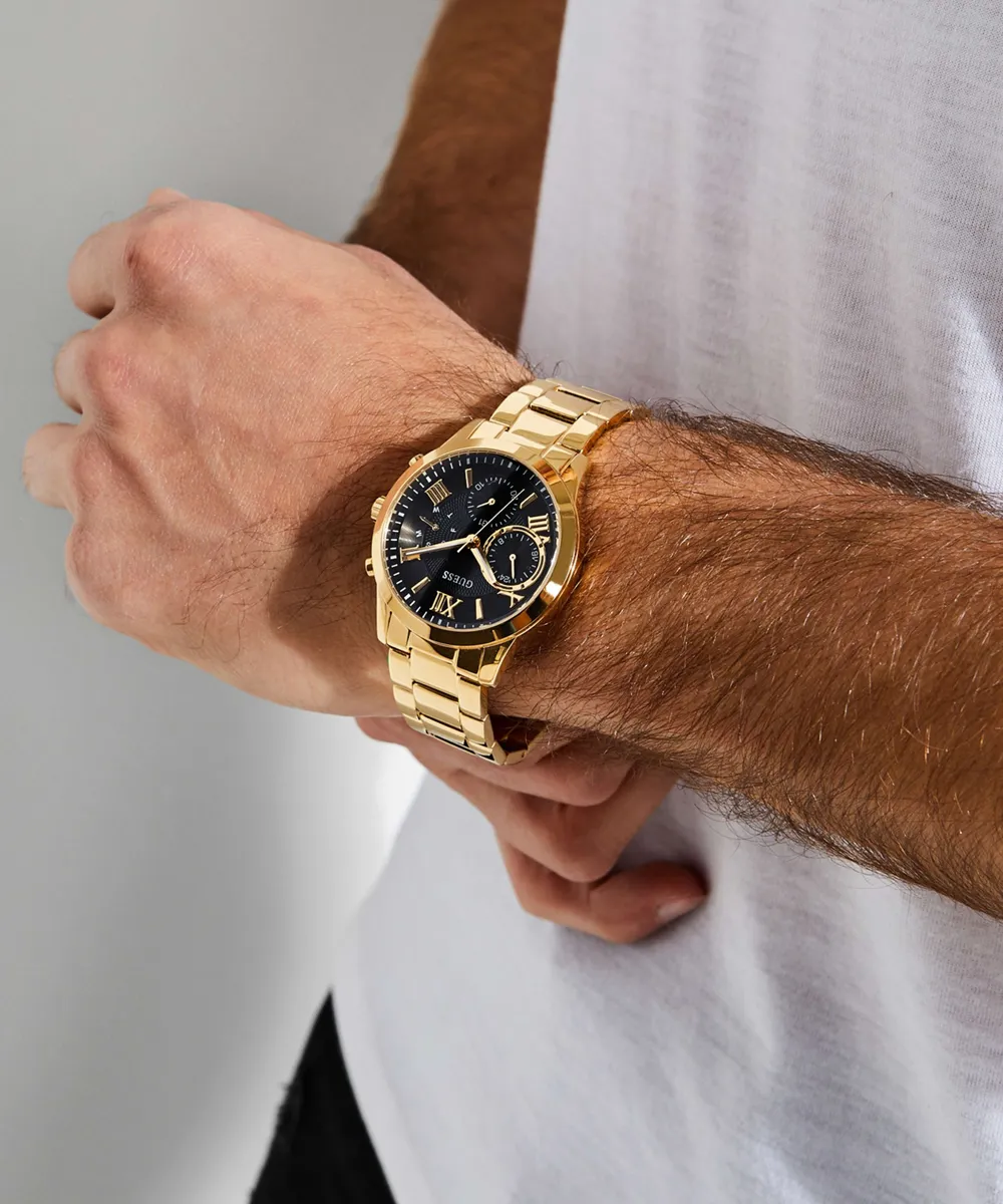 Guess Mens Gold Watches GUESS Mens Gold Tone Chronograph Watch