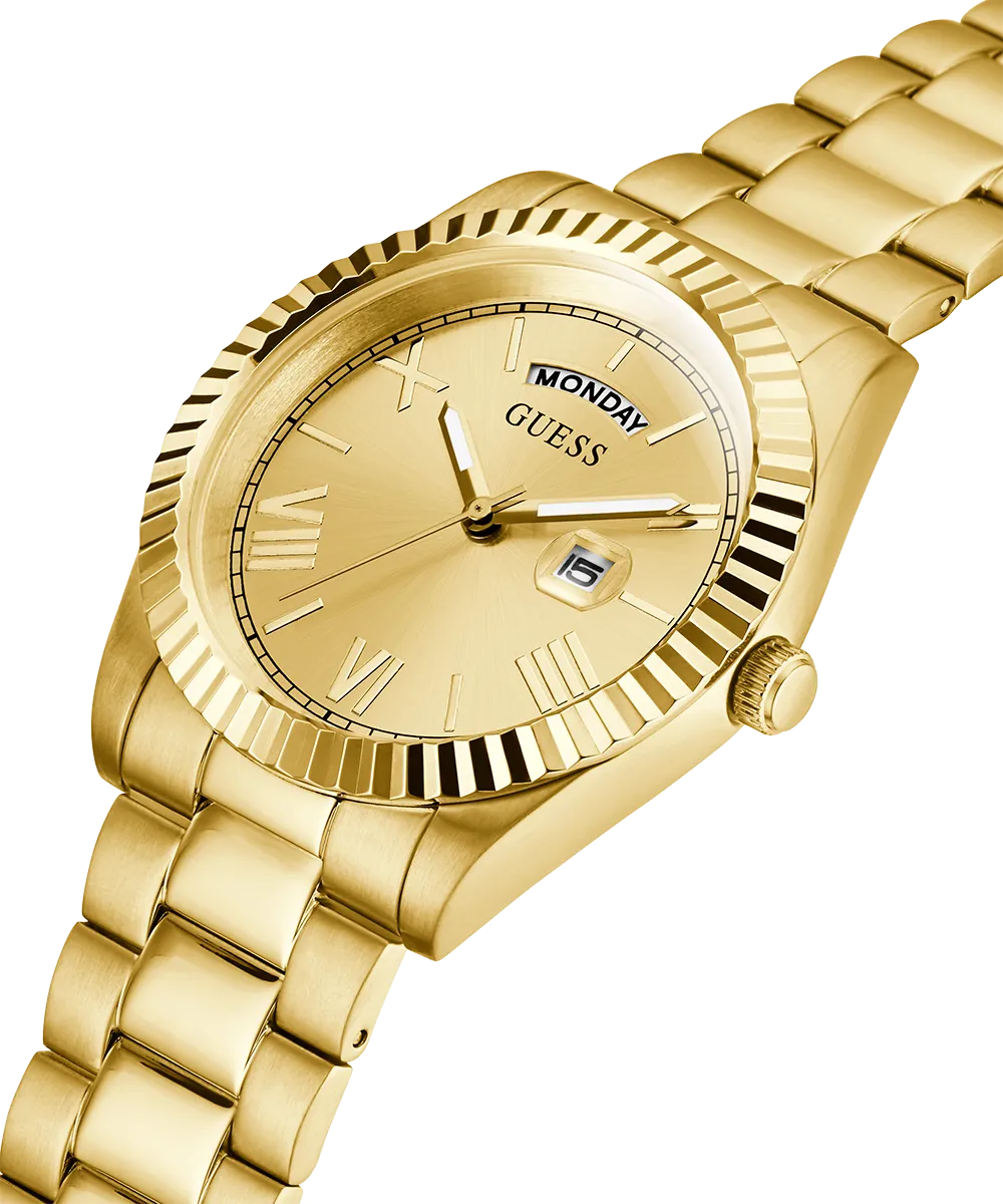 Guess Mens Gold Watches GUESS Mens Gold Tone Day/Date Watch