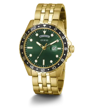Guess Mens Gold Watches GUESS Mens Gold Tone Day/Date Watch