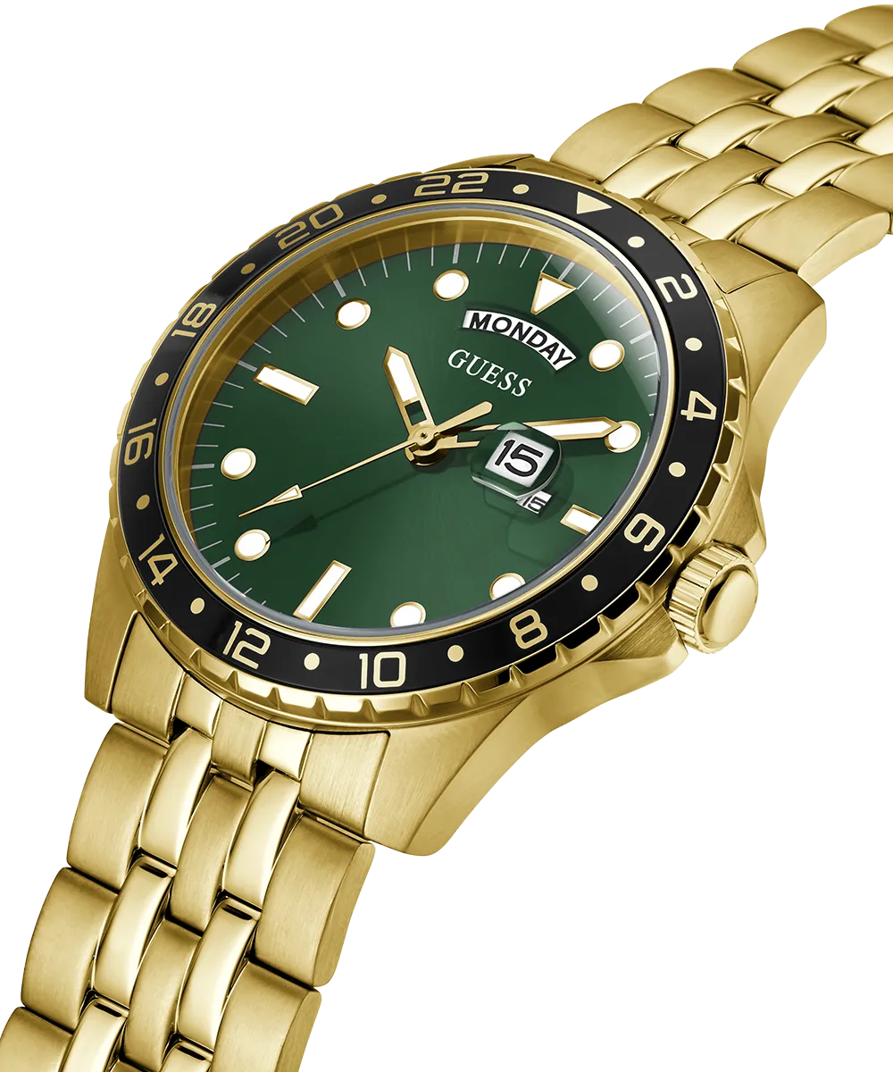 Guess Mens Gold Watches GUESS Mens Gold Tone Day/Date Watch