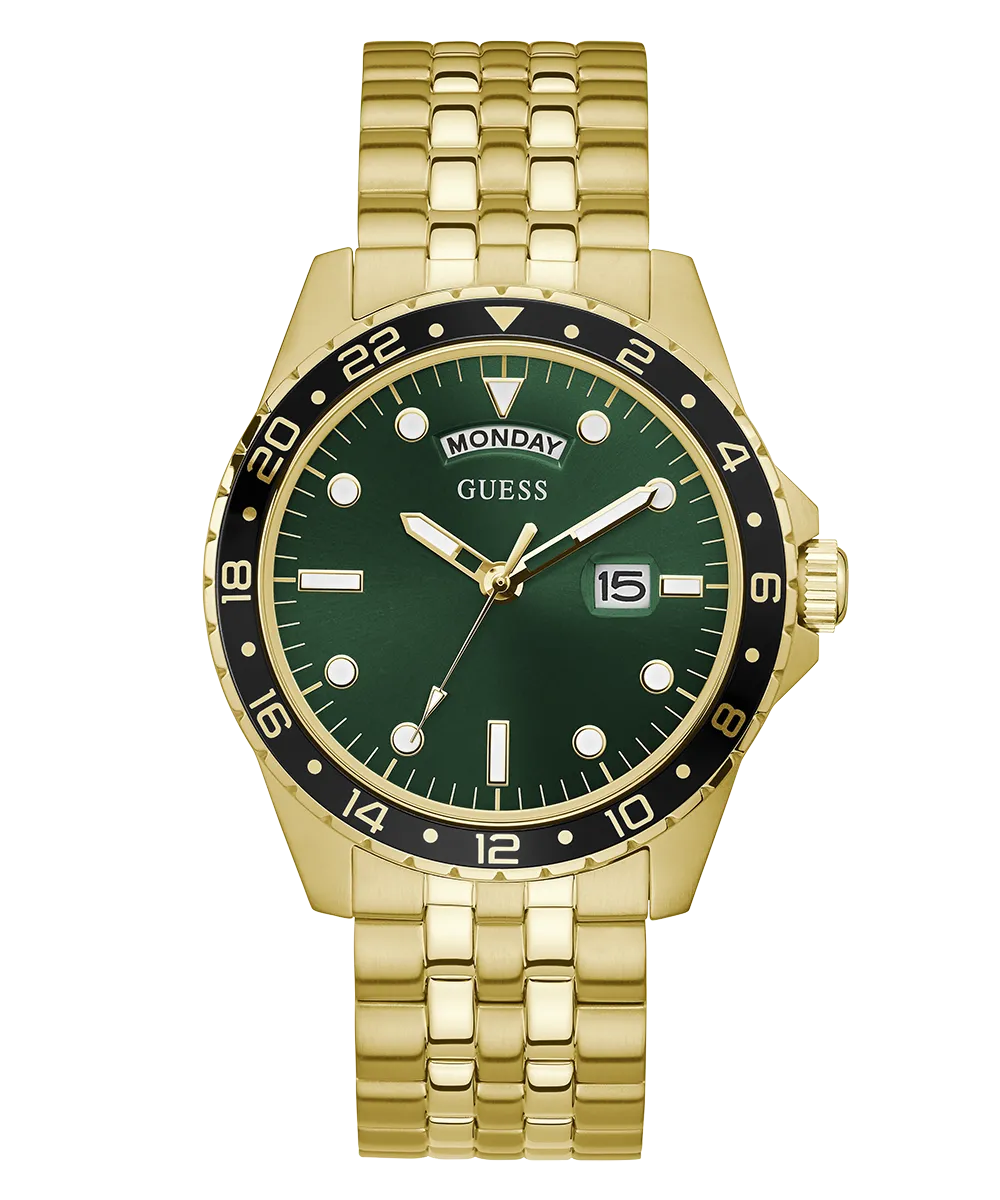 Guess Mens Gold Watches GUESS Mens Gold Tone Day/Date Watch