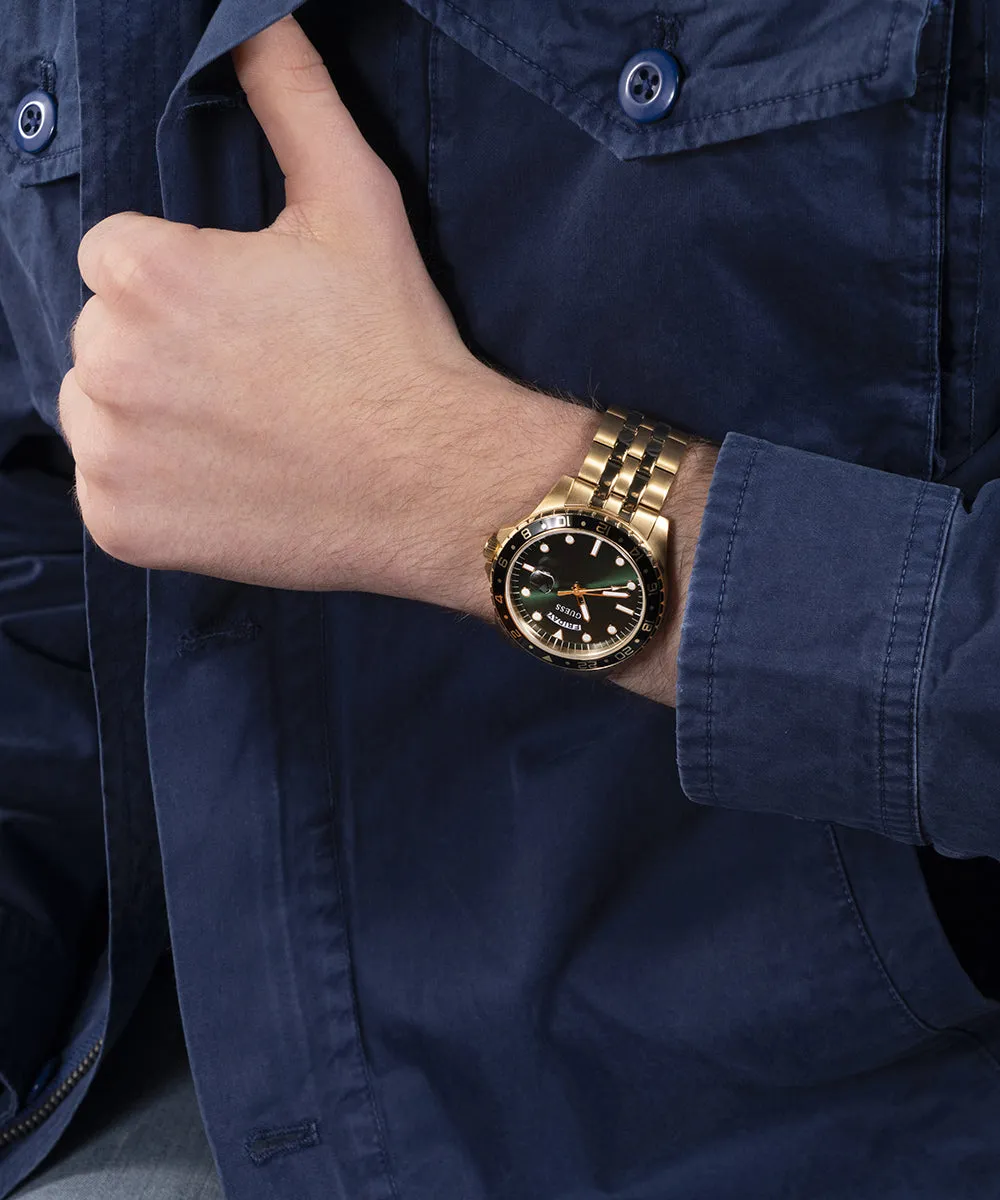 Guess Mens Gold Watches GUESS Mens Gold Tone Day/Date Watch