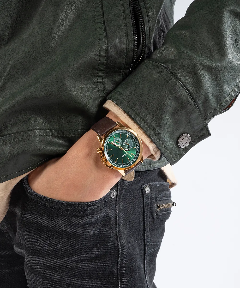 Guess Mens Gold Watches GUESS Mens Gold Tone Multi-function Watch Box Set