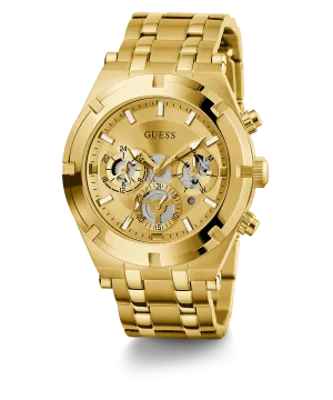 Guess Mens Gold Watches GUESS Mens Gold Tone Multi-function Watch