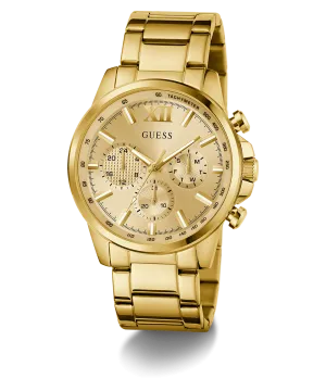 Guess Mens Gold Watches GUESS Mens Gold Tone Multi-function Watch