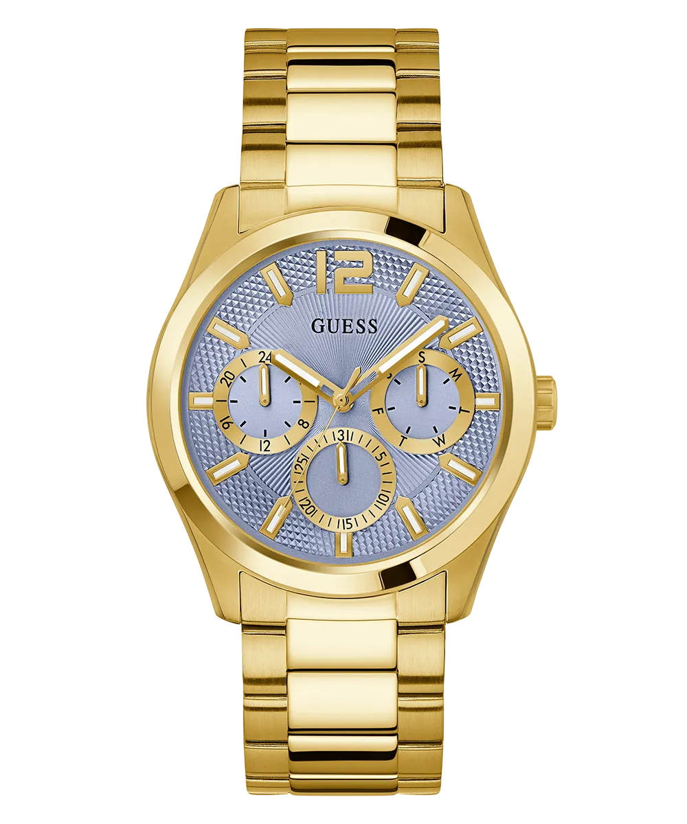 Guess Mens Gold Watches GUESS Mens Gold Tone Multi-function Watch