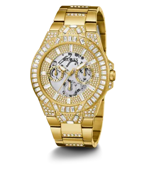 Guess Mens Gold Watches GUESS Mens Gold Tone Multi-function Watch