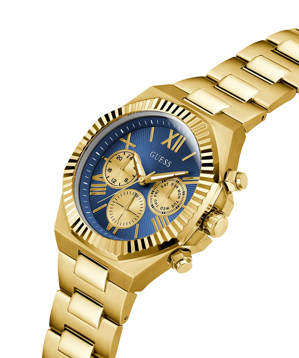 Guess Mens Gold Watches GUESS Mens Gold Tone Multi-function Watch