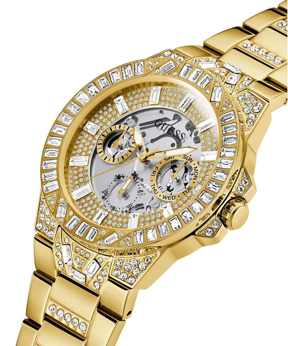 Guess Mens Gold Watches GUESS Mens Gold Tone Multi-function Watch