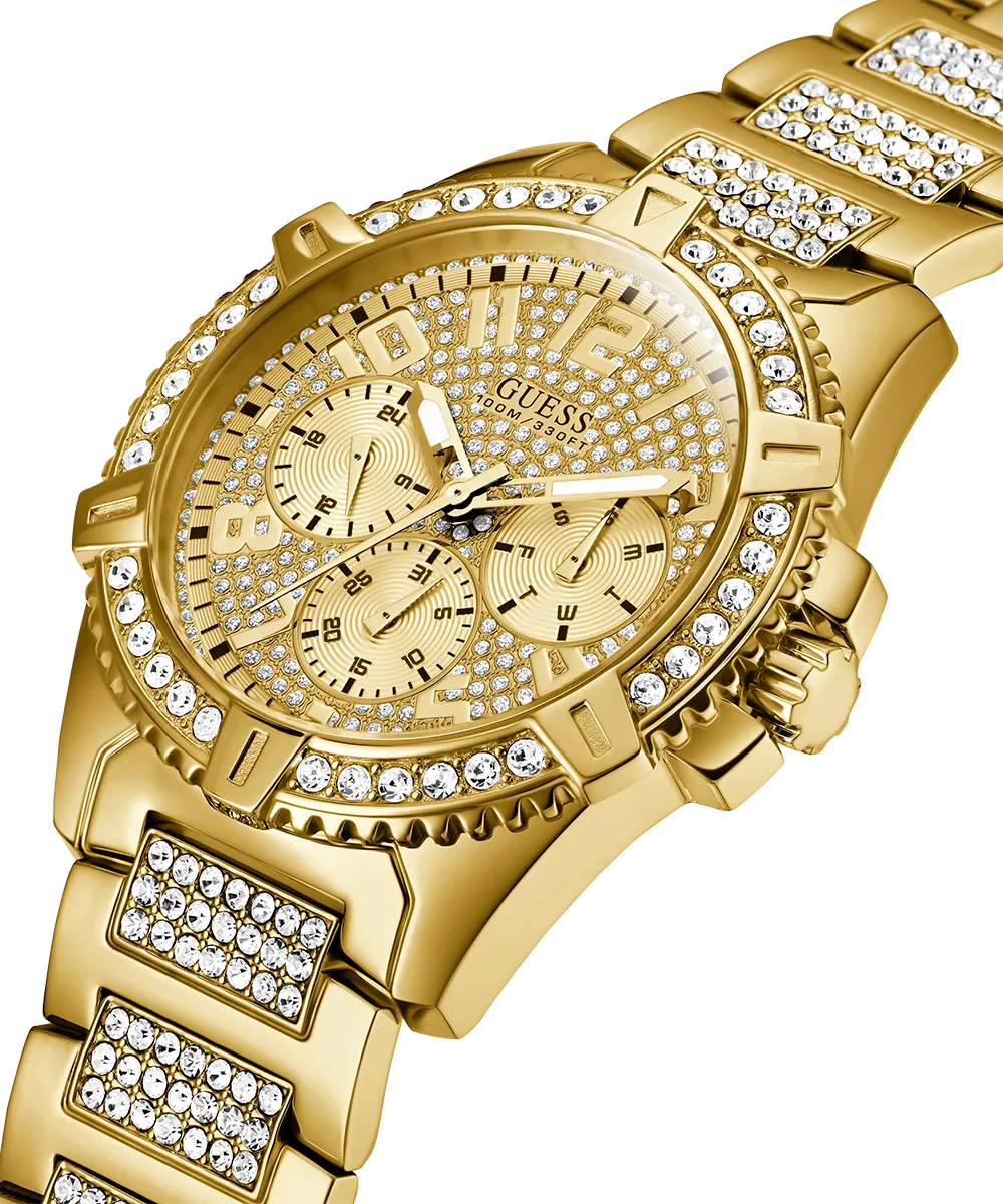 Guess Mens Gold Watches GUESS Mens Gold Tone Multi-function Watch