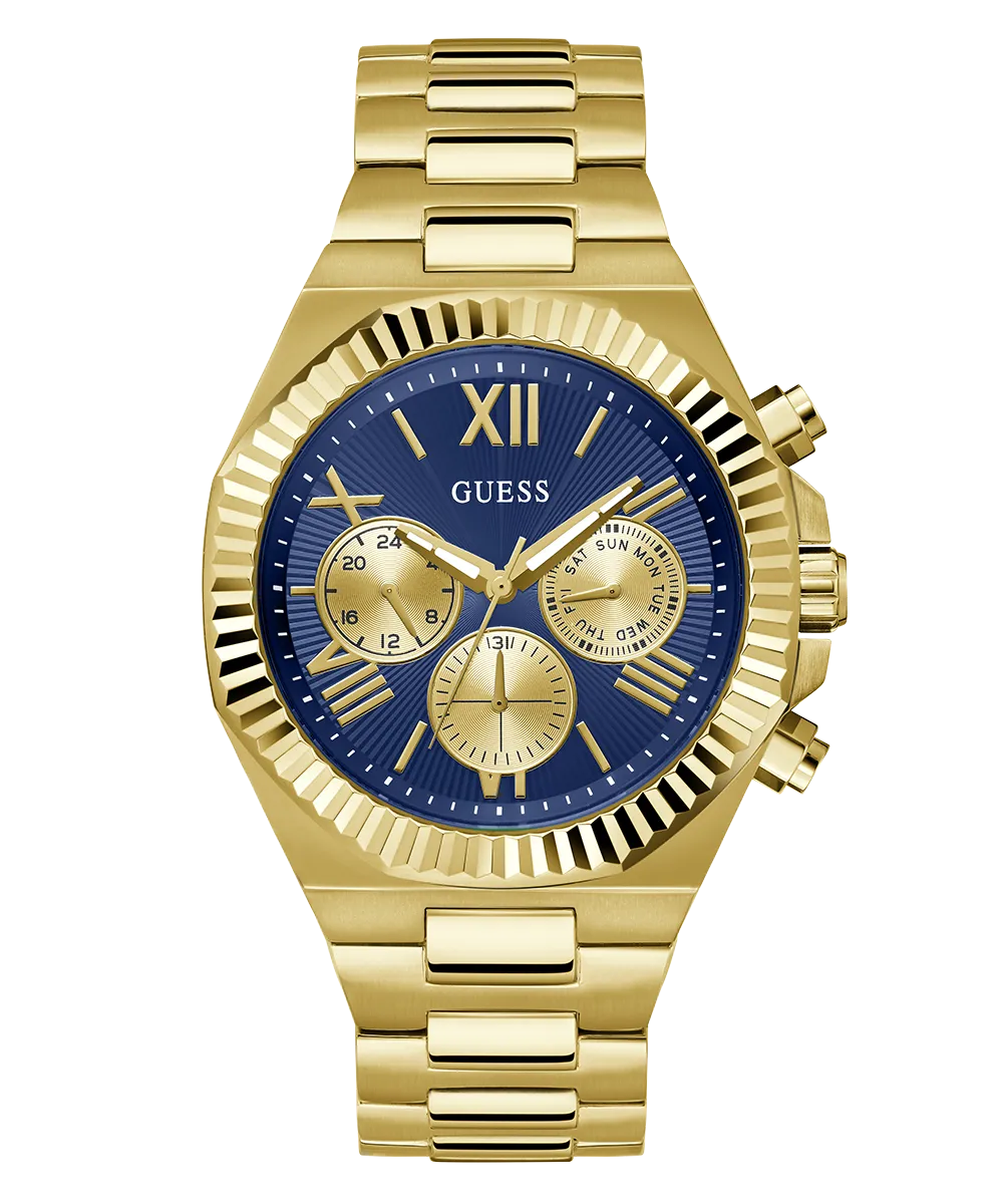 Guess Mens Gold Watches GUESS Mens Gold Tone Multi-function Watch