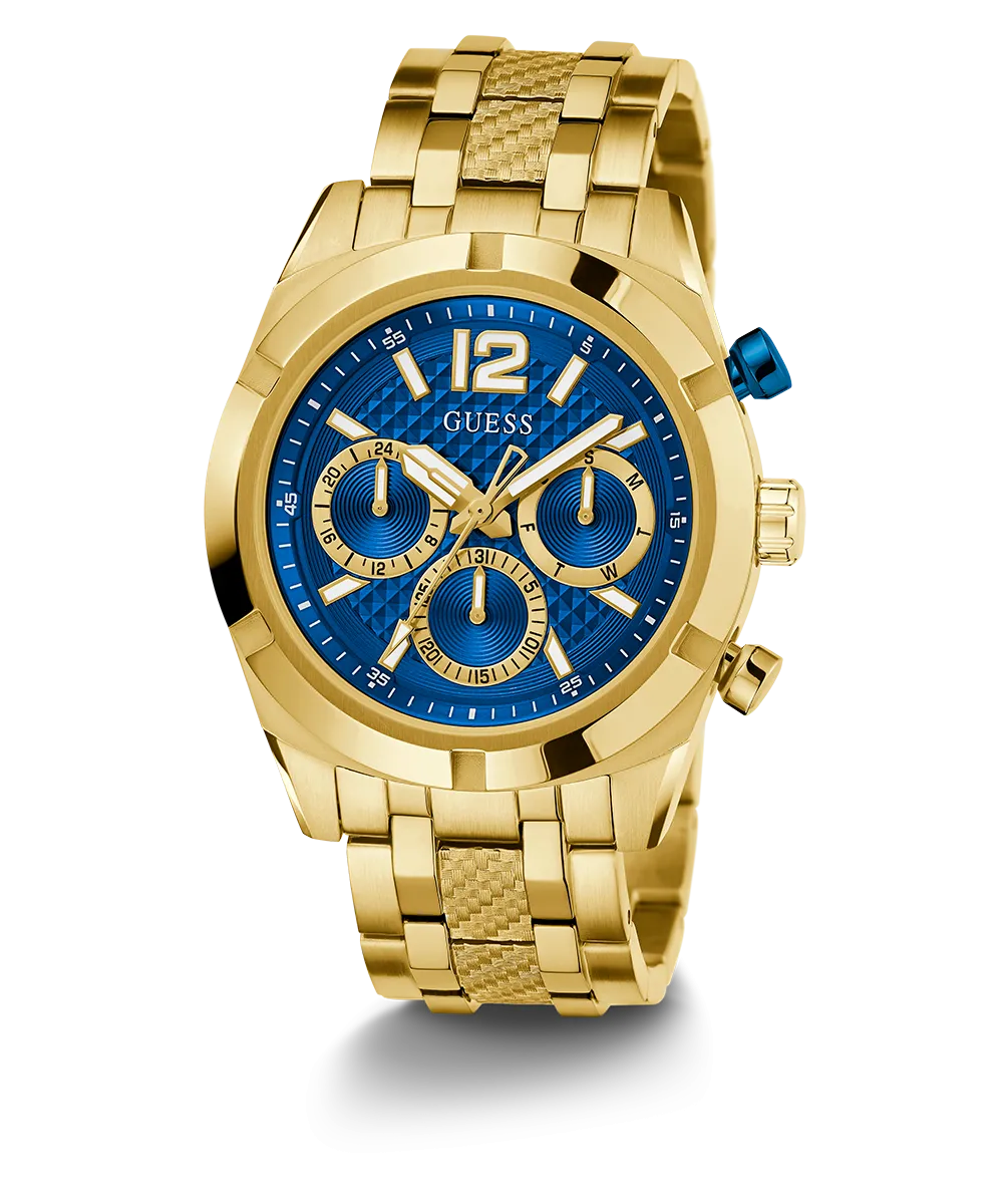 Guess Mens Gold Watches GUESS Mens Gold Tone Multi-function Watch