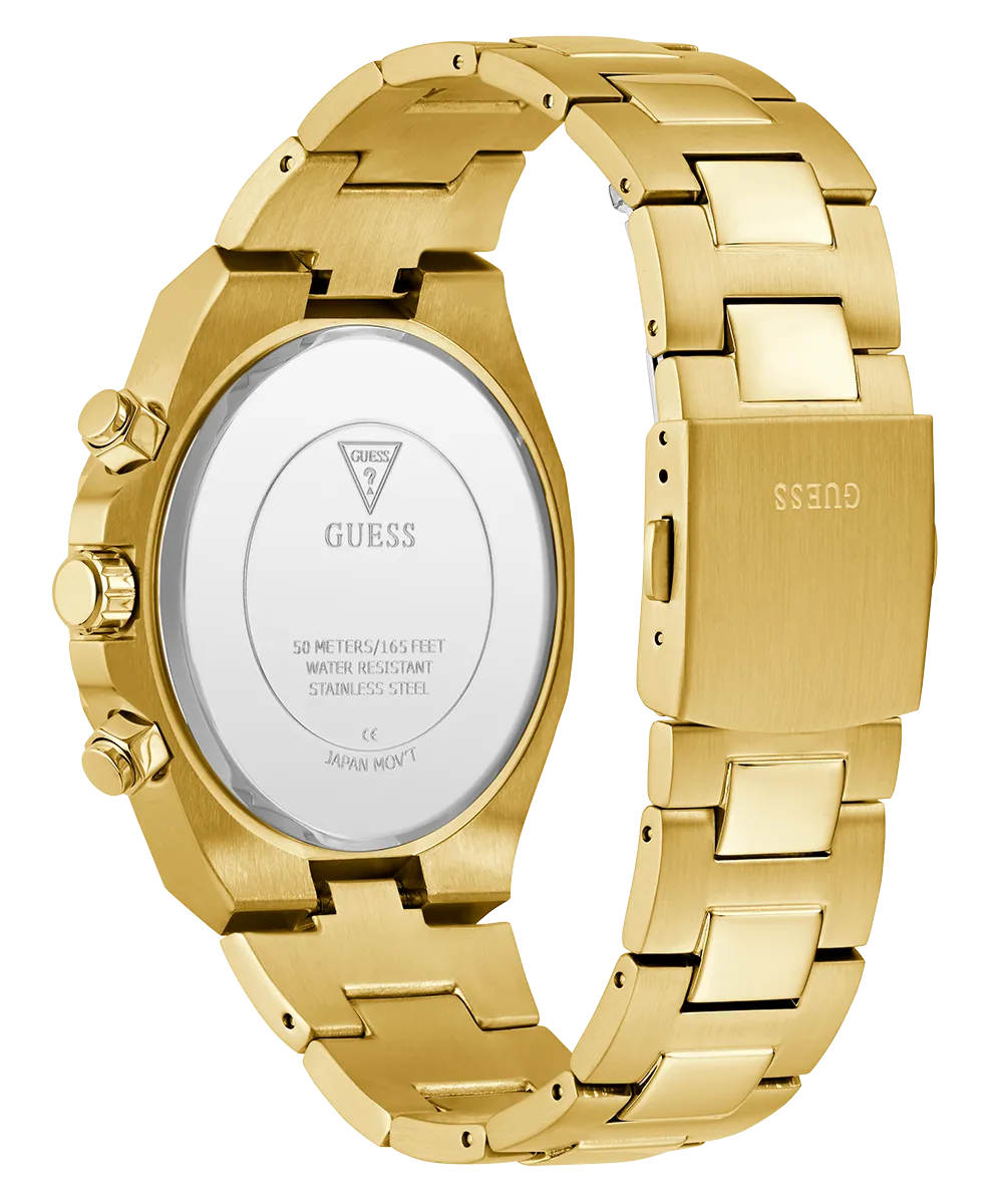 Guess Mens Gold Watches GUESS Mens Gold Tone Multi-function Watch