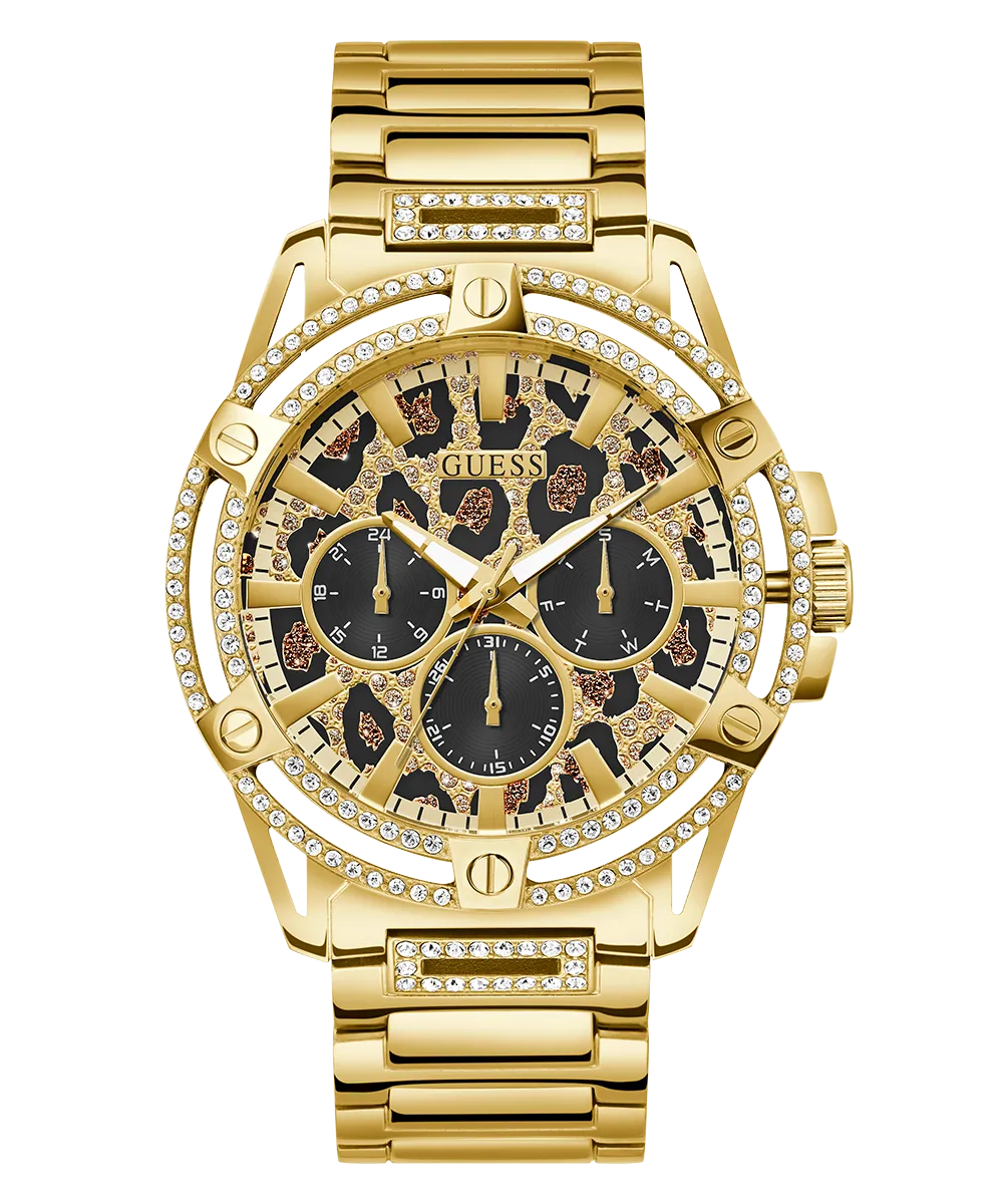 Guess Mens Gold Watches GUESS Mens Gold Tone Multi-function Watch
