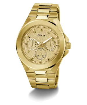 Guess Mens Gold Watches GUESS Mens Gold Tone Multi-function Watch