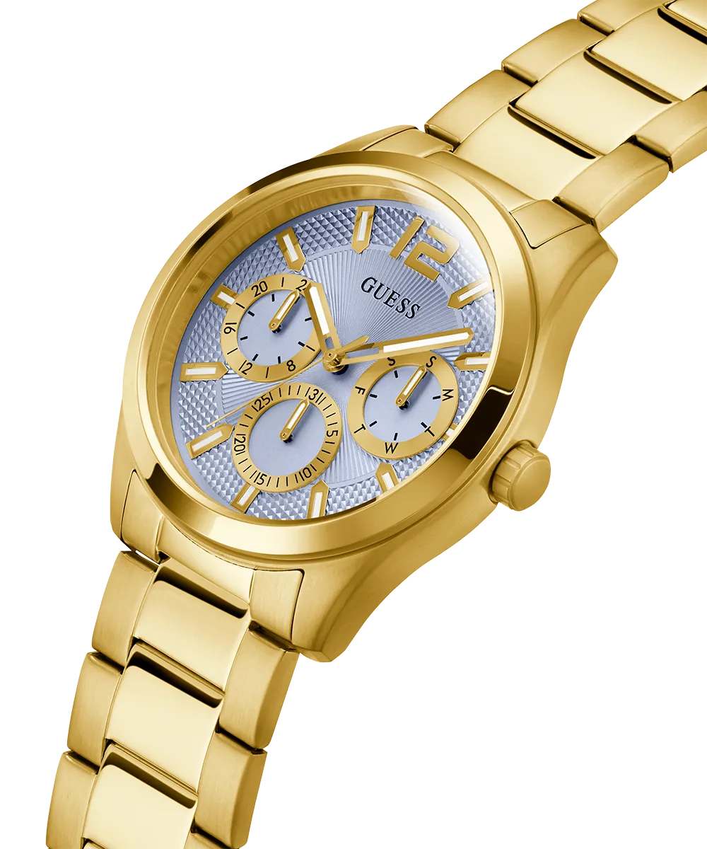 Guess Mens Gold Watches GUESS Mens Gold Tone Multi-function Watch