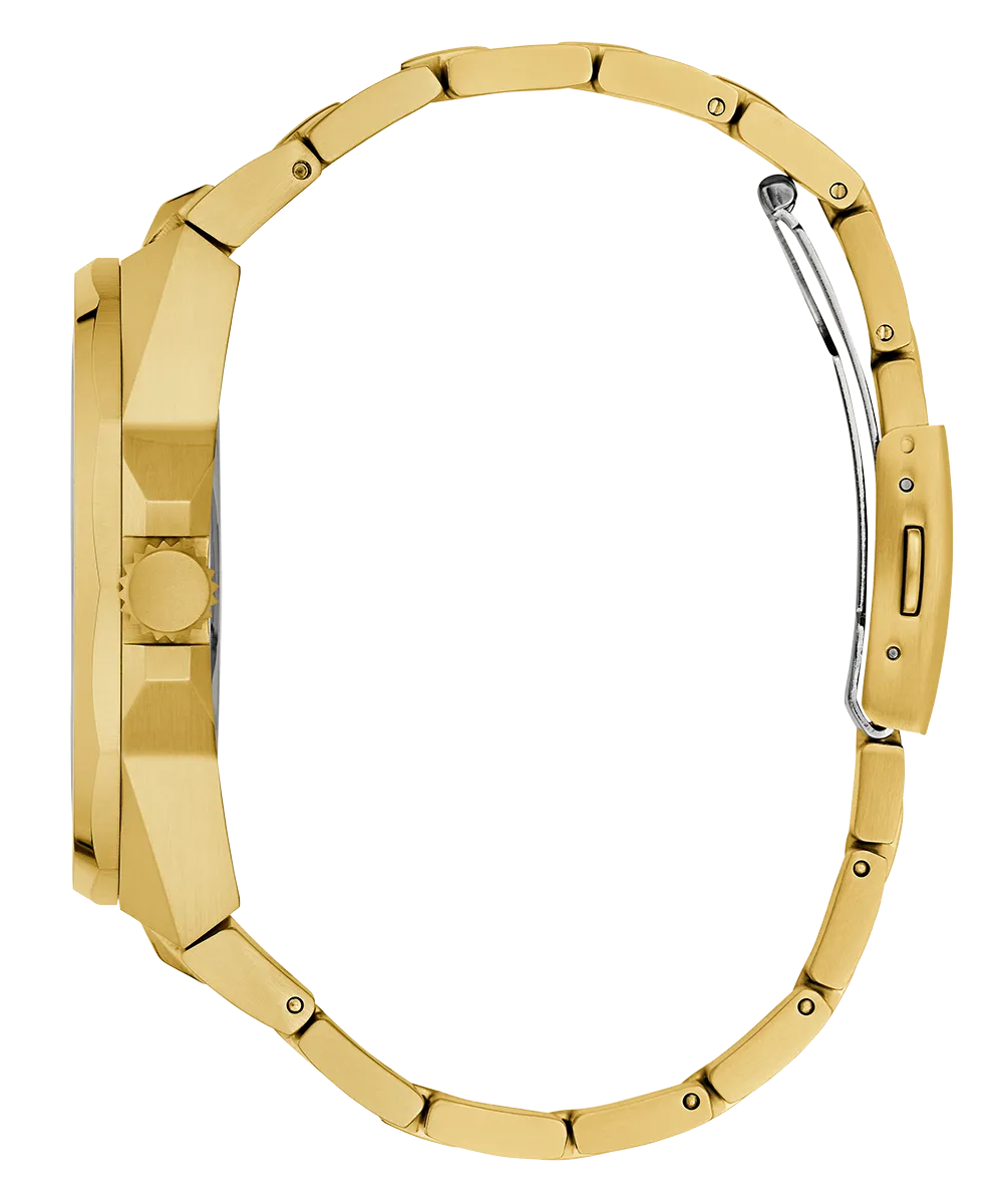 Guess Mens Gold Watches GUESS Mens Gold Tone Multi-function Watch
