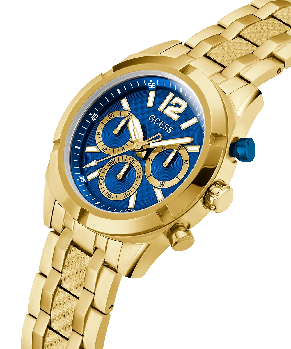 Guess Mens Gold Watches GUESS Mens Gold Tone Multi-function Watch