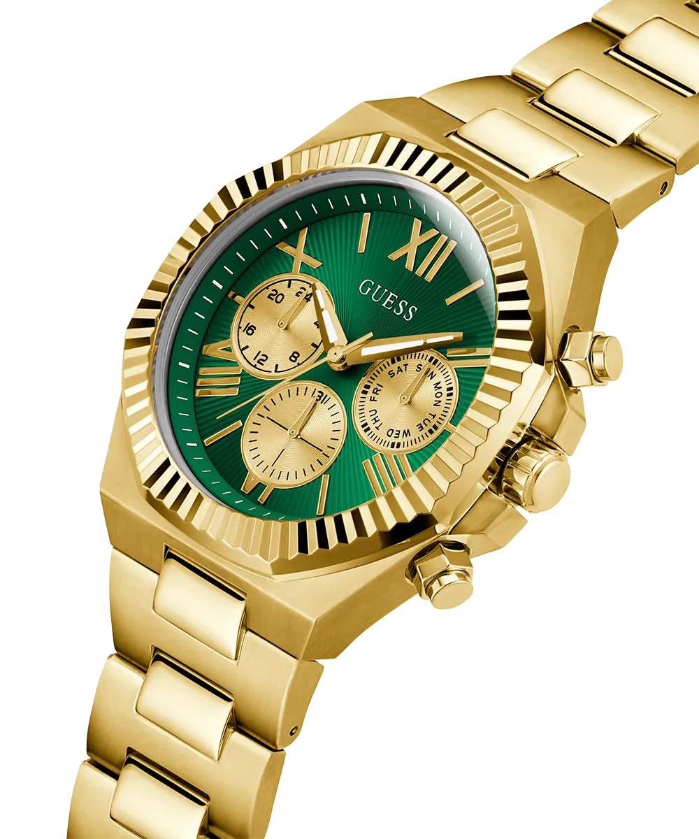 Guess Mens Gold Watches GUESS Mens Gold Tone Multi-function Watch