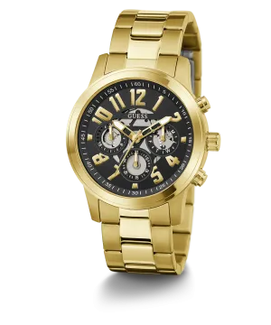 Guess Mens Gold Watches GUESS Mens Gold Tone Multi-function Watch