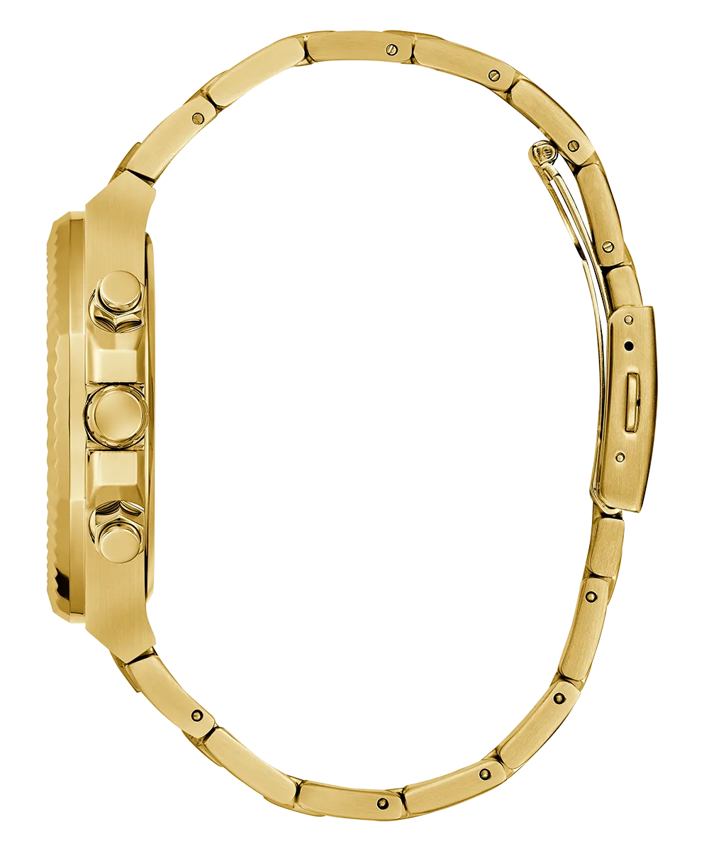 Guess Mens Gold Watches GUESS Mens Gold Tone Multi-function Watch
