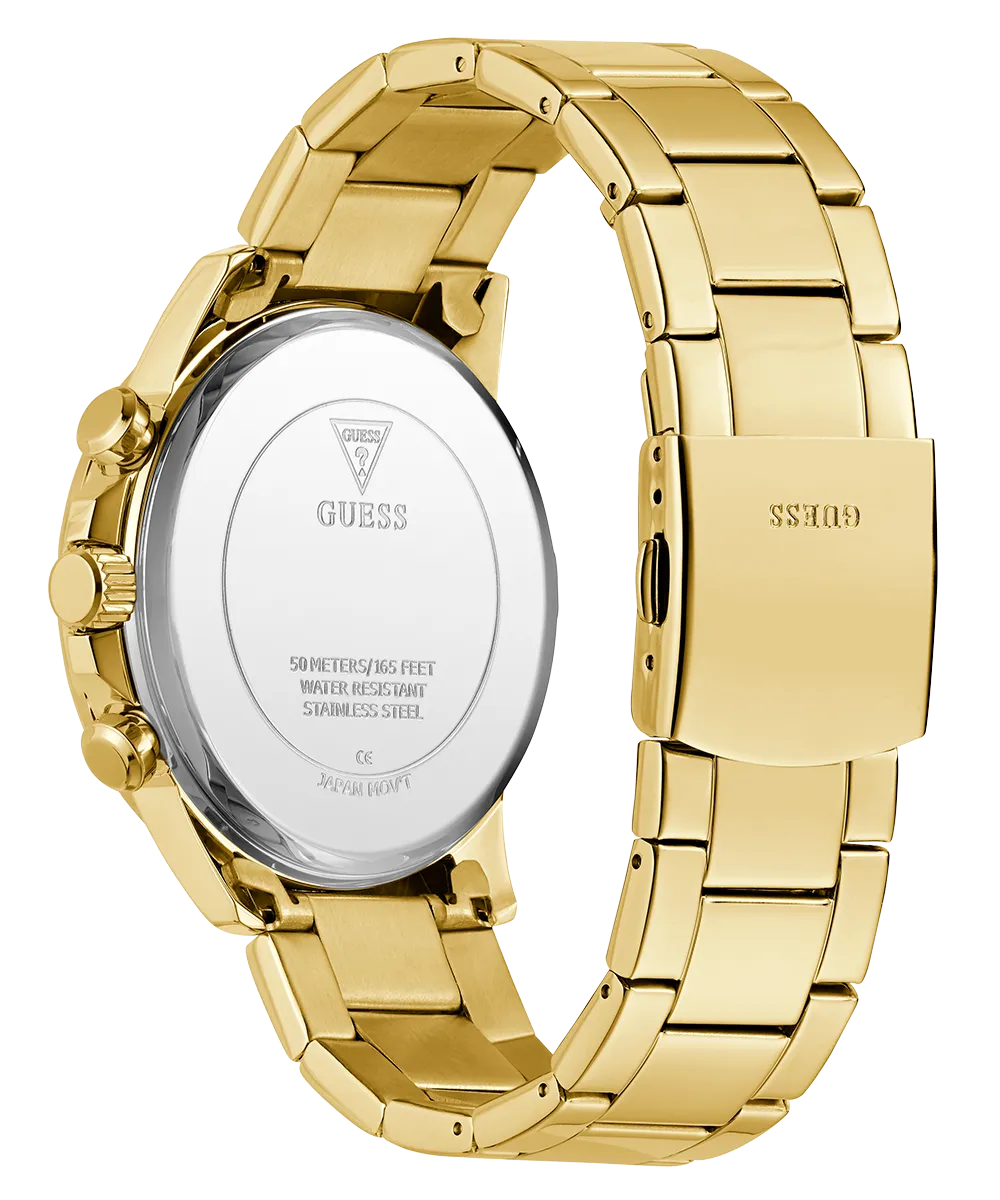 Guess Mens Gold Watches GUESS Mens Gold Tone Multi-function Watch