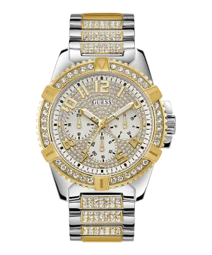 Guess Mens Gold Watches GUESS Mens Silver Tone/Gold Tone Multi-function Watch