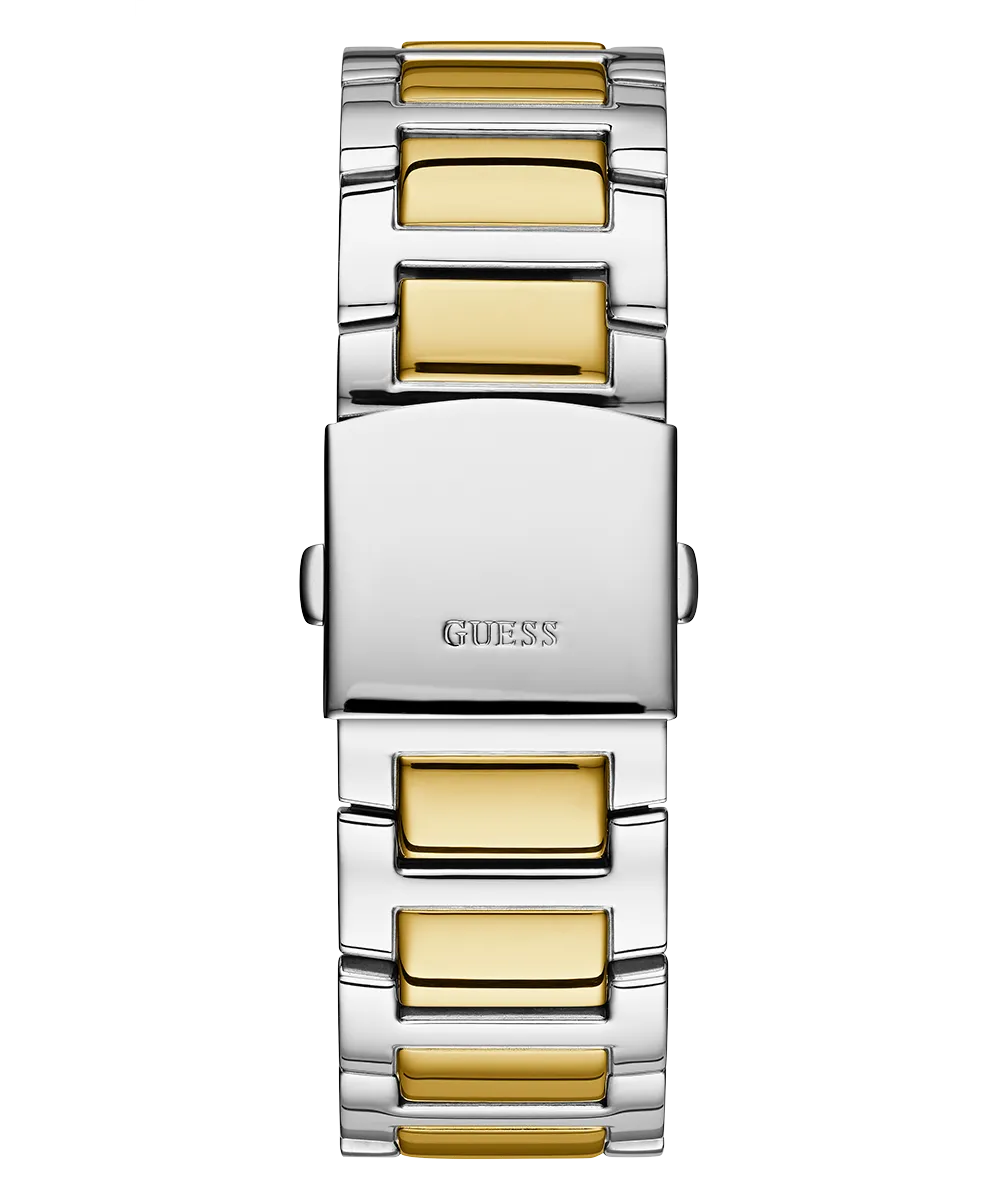 Guess Mens Gold Watches GUESS Mens Silver Tone/Gold Tone Multi-function Watch