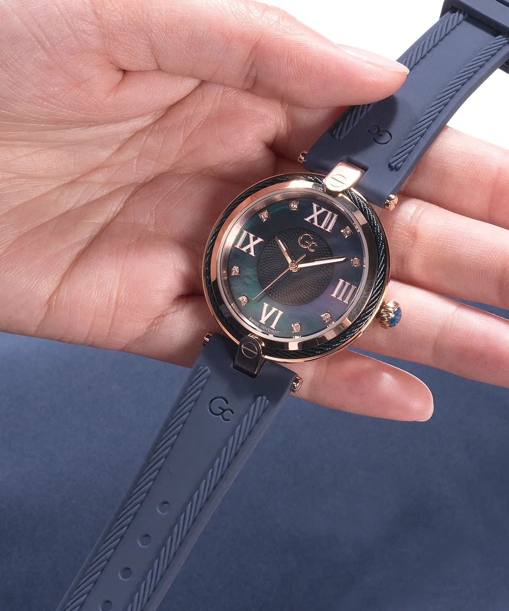 Guess Womens Silicone Watches Gc Fusion Cable Mid Size Silicone