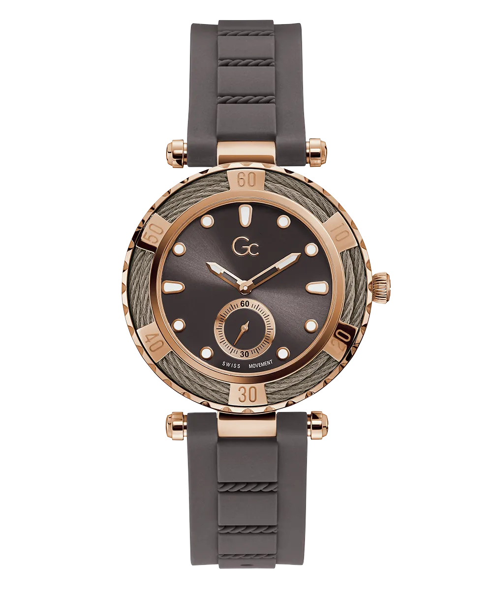 Guess Womens Silicone Watches Gc LadyDiver Cable Large Size Silicone
