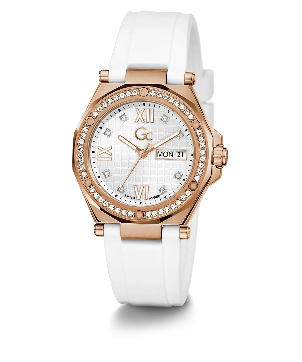 Guess Womens Silicone Watches Gc Legacy Lady Mid Size Silicone