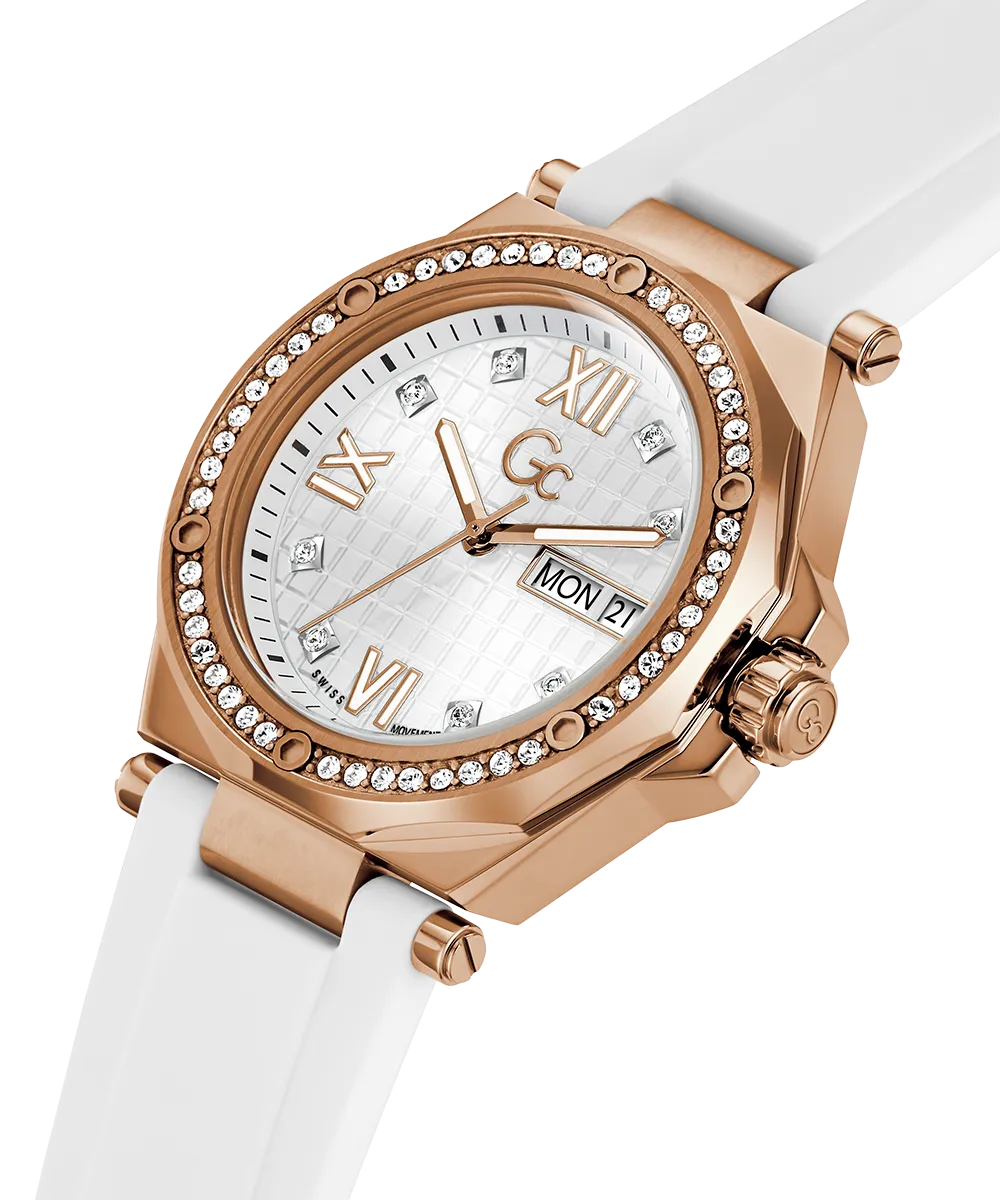 Guess Womens Silicone Watches Gc Legacy Lady Mid Size Silicone