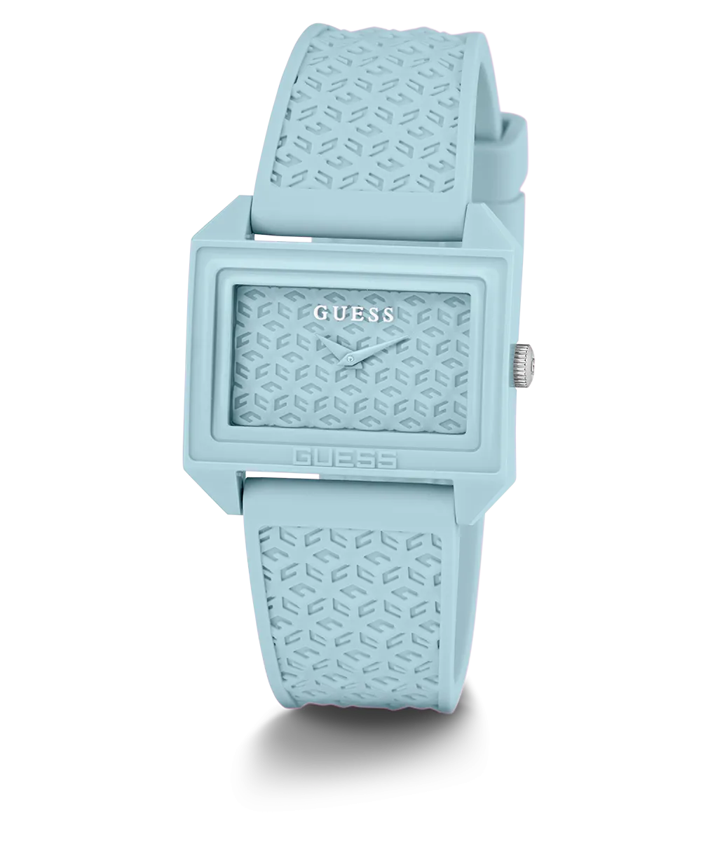 Guess Womens Silicone Watches GUESS Ladies Blue Analog Watch