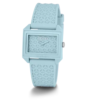 Guess Womens Silicone Watches GUESS Ladies Blue Analog Watch