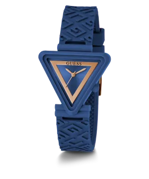 Guess Womens Silicone Watches GUESS Ladies Blue Analog Watch