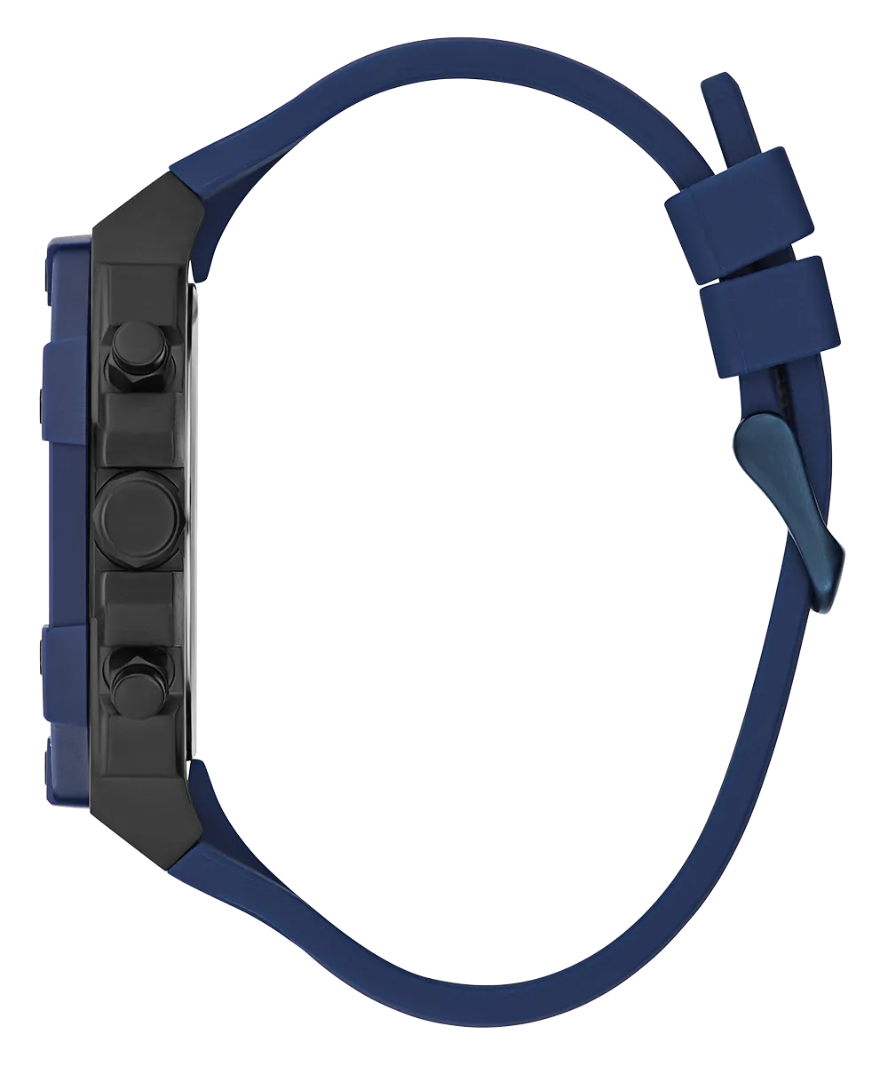 Guess Womens Silicone Watches GUESS Ladies Blue Multi-function Watch