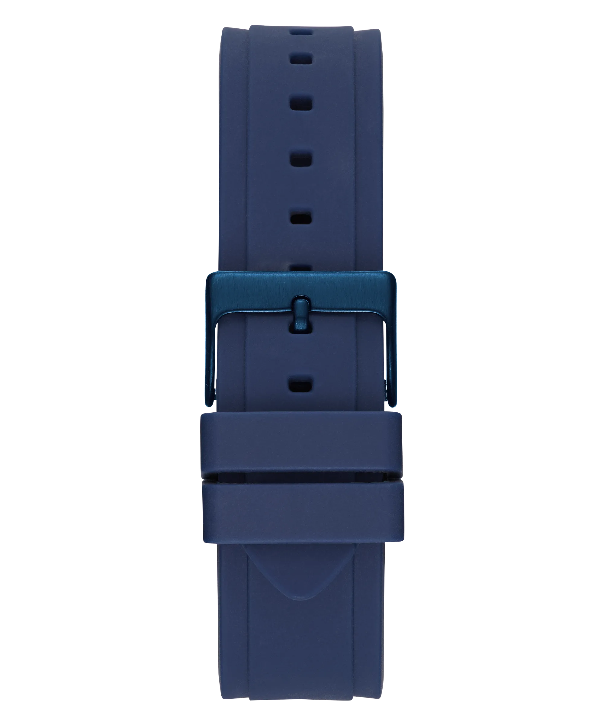 Guess Womens Silicone Watches GUESS Ladies Blue Rose Gold Tone/Blue Multi-function Watch