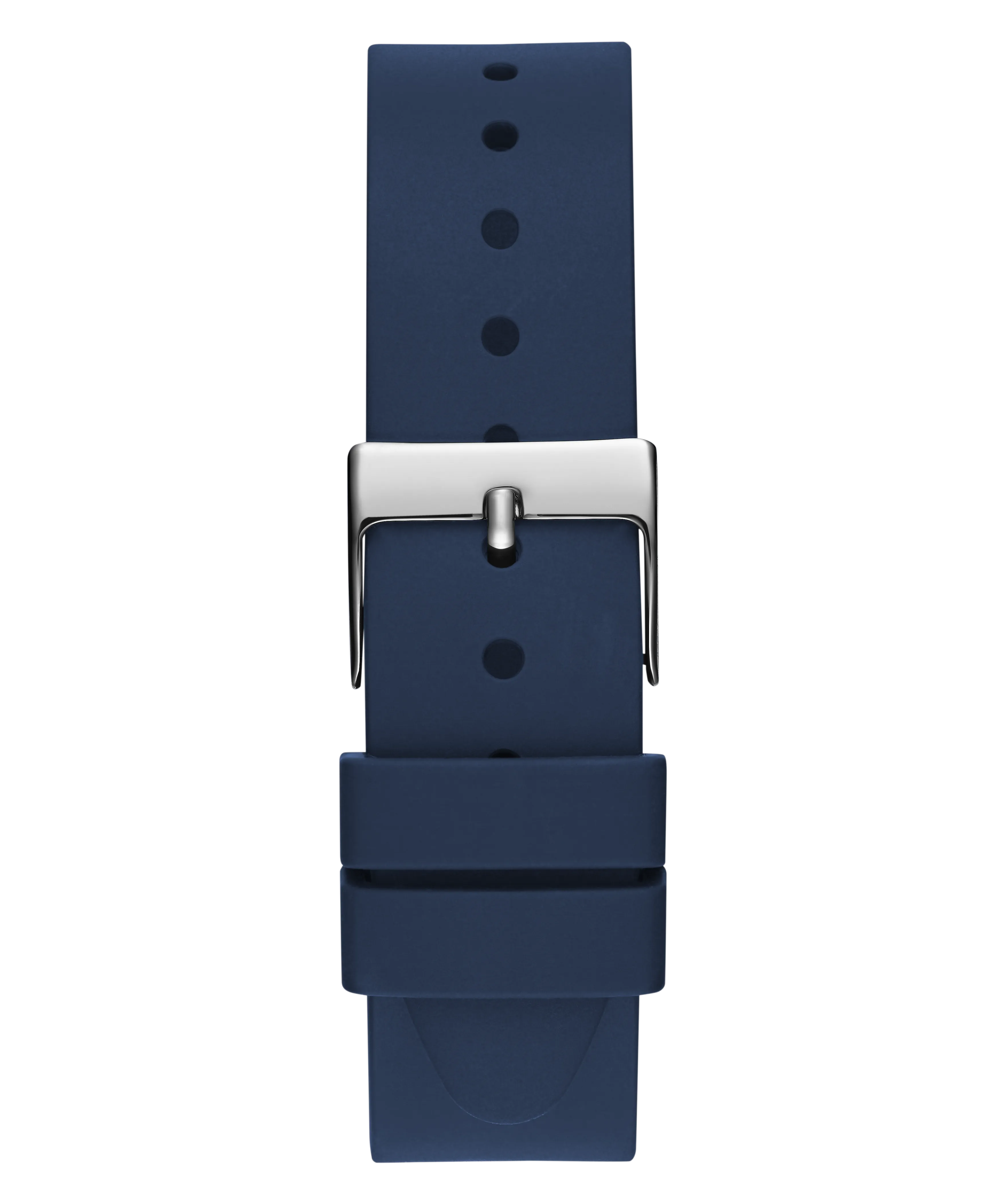 Guess Womens Silicone Watches GUESS Ladies Blue Silver Tone Analog Watch