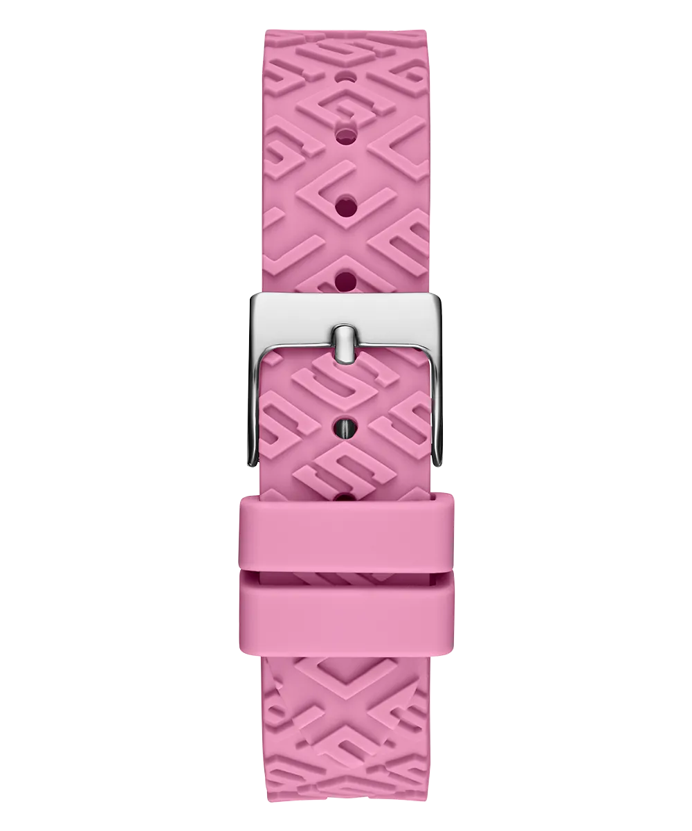 Guess Womens Silicone Watches GUESS Ladies Pink Analog Watch