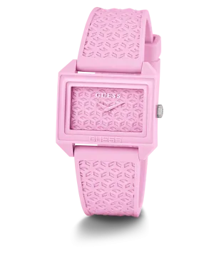Guess Womens Silicone Watches GUESS Ladies Pink Analog Watch