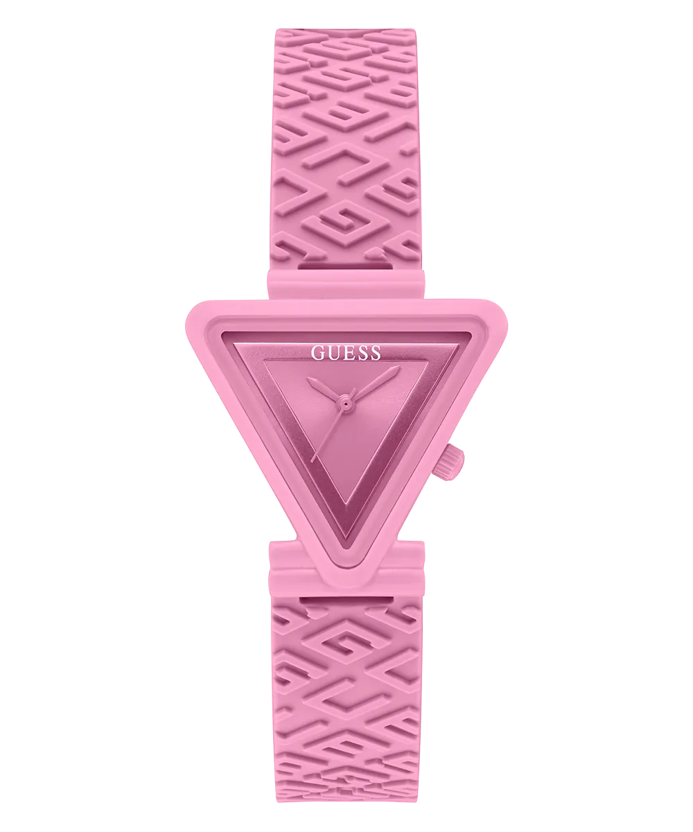 Guess Womens Silicone Watches GUESS Ladies Pink Analog Watch