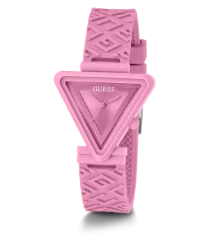Guess Womens Silicone Watches GUESS Ladies Pink Analog Watch