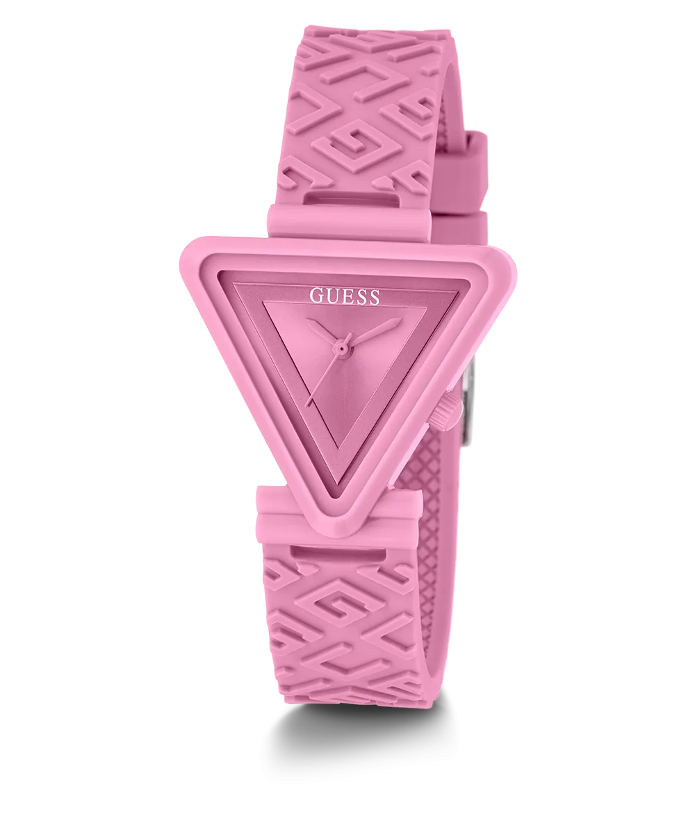 Guess Womens Silicone Watches GUESS Ladies Pink Analog Watch