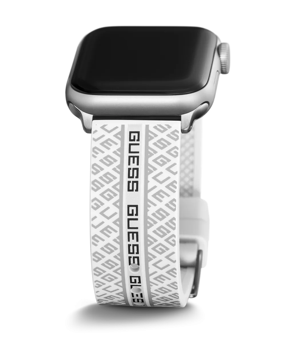 Guess Womens Silicone Watches GUESS Logo Silicone Band for Apple 38-40 mm Watch