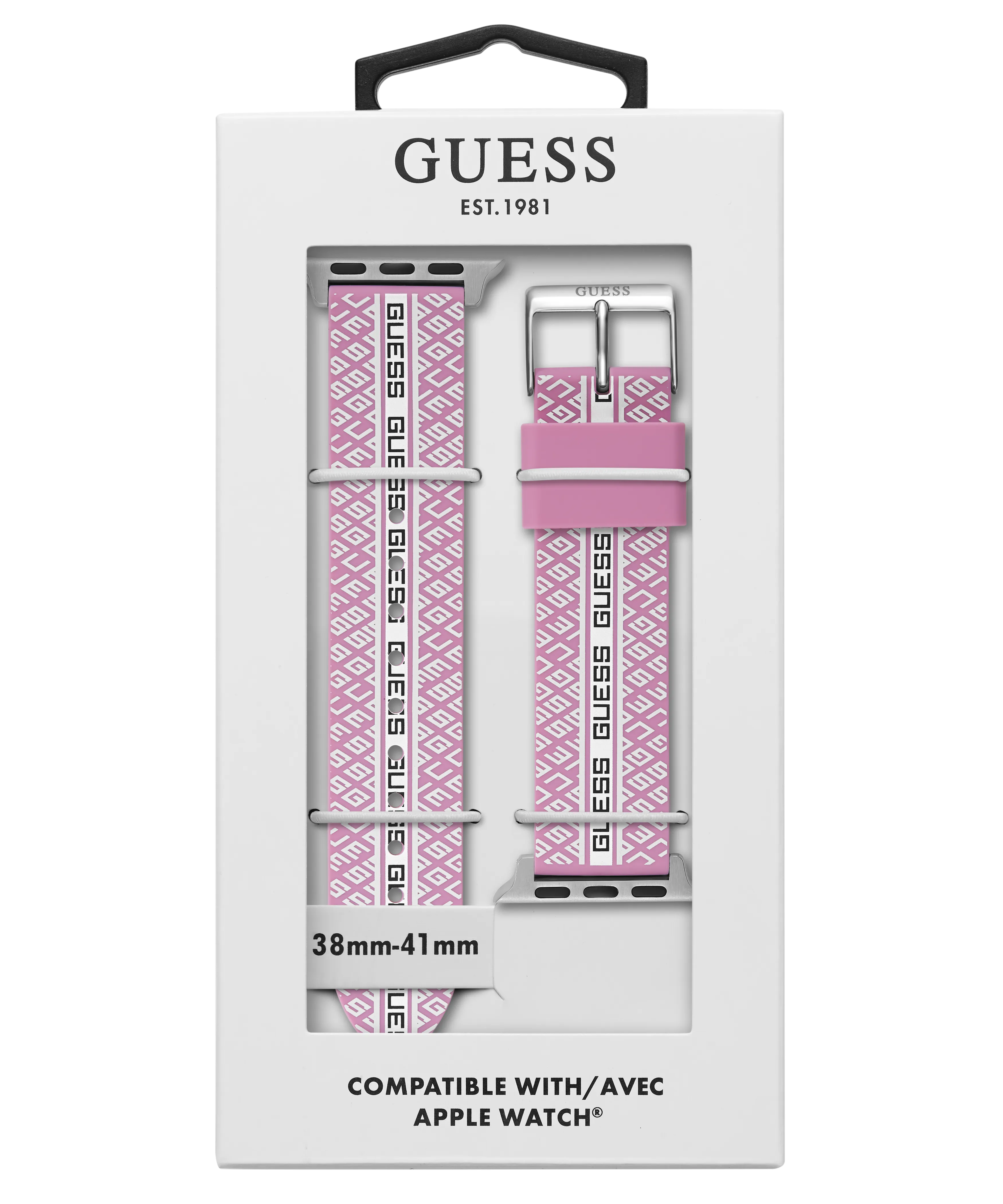 Guess Womens Silicone Watches GUESS Logo Silicone Band for Apple 38-40 mm Watch
